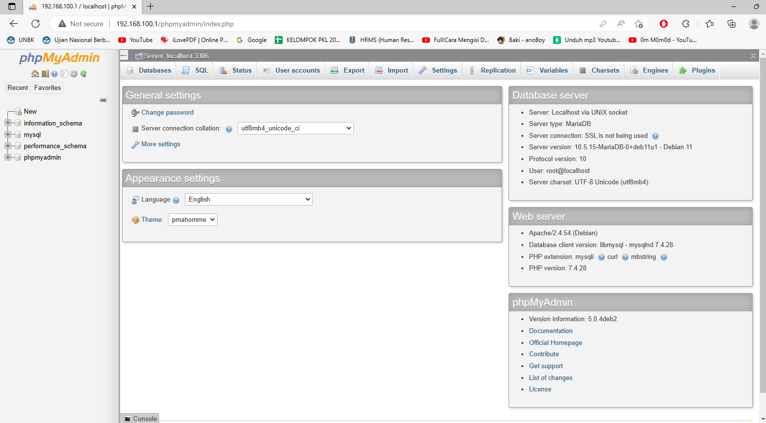 Instalasi Dan Konfigurasi Database Server MariaDB, PHP, PhpMyAdmin Pada ...